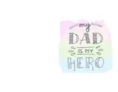 Dad Hero Fathers Day Cards Template