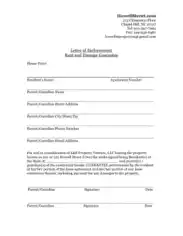 Free Download PDF Books, Parent Rent Guarantee Letter Template