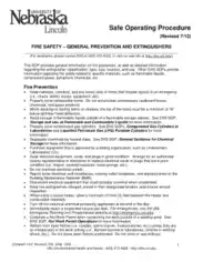 Fire Safety SOP Template