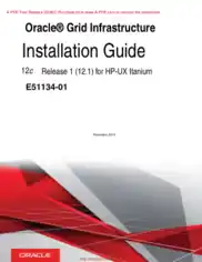 Oracle Grid Infrastructure Installation Guide For HP UX Itanium