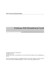 Employee Shift Scheduling Template