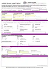 Aviation Security Incident Report Template