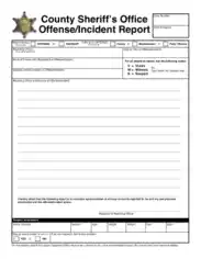 Free Download PDF Books, Offence Incident Report Template