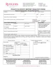 Free Download PDF Books, Police Incident Report Request Form Template