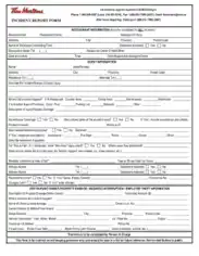 Free Download PDF Books, Restaurant Employee Incident Report Form Template