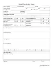 Safety Officer Incident Report Template