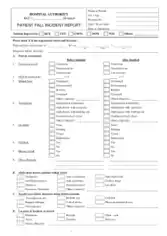 Sample Patient Fall Incident Report Template