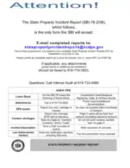 State Property Incident Report Template