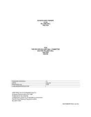 Access Audit Report of Village Hall Template