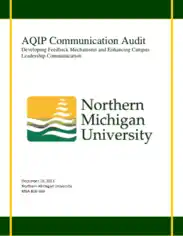 University Communication Audit Report Template