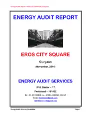 Detailed Energy Audit Report Template
