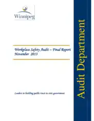 Workplace Safety Audit Report Template