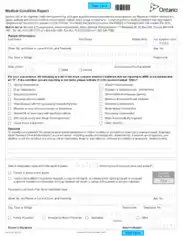 Medical Condition Report Template