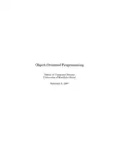 Object Oriented Programming Using Java