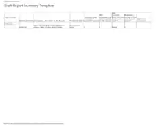 Sample Draft Inventory Report Template