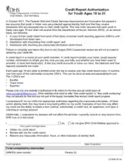 Credit Report Authorization Form Template