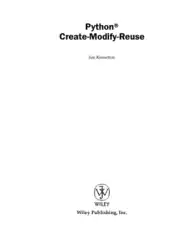 Python Create Modify Reuse