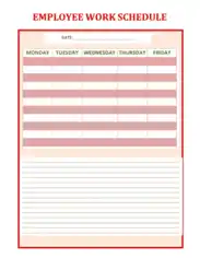 Work Schedule Calculator Template