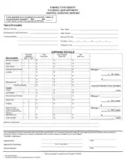 Moving Expense Report Template