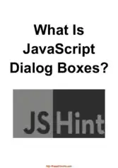What Is JavaScript Dialog Boxes