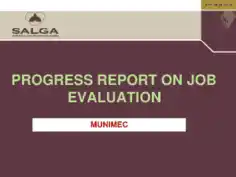 Job Evaluation Progress Report Template