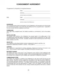 Free Download PDF Books, Goods Consignment Agreement Template