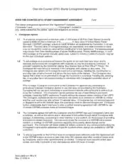 Stamp Consignment Agreement Template