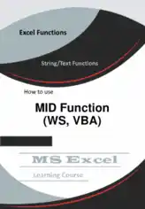 Excel MID Function _ How to use in Worksheet and VBA