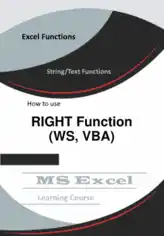 Excel RIGHT Function _ How to use in Worksheet and VBA