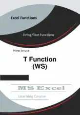 Excel T Function _ How to use in Worksheet