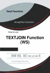 Excel TEXTJOIN Function _ How to use in Worksheet