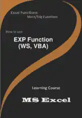 Free Download PDF Books, EXP Function _ How to use in Worksheet and VBA