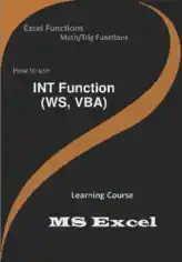 Free Download PDF Books, INT Function _ How to use in Worksheet and VBA