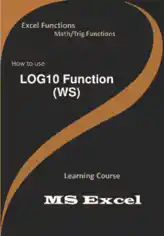 LOG10 Function _ How to use in Worksheet