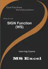 SIGN Function _ How to use in Worksheet
