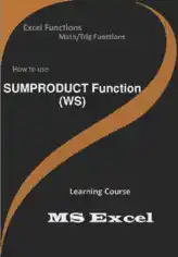 SUMPRODUCT Function _ How to use in Worksheet