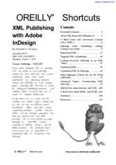 XML Publishing With Indesign CS