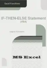 Free Download PDF Books, Excel IF-THEN-ELSE Statement _ How To Use In VBA