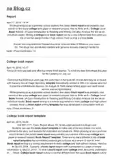 Free Download PDF Books, College Book Report Example Template