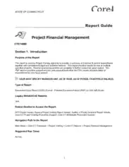 Financial Management Project Report Format Template