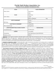 Florida Purchase Sale Agreement Template