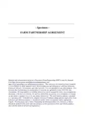 Business Plan Partnership Agreement Form Template
