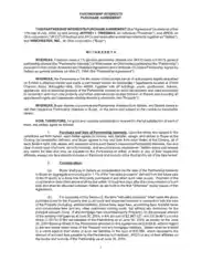 Partnership Interests Purchase Agreement Template