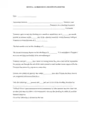 Month To Month Commercial Rental Agreement Template