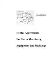 Rental Agreement For Farm Machinery Template