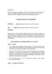Consulting Service Agreement Template