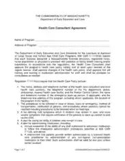 Health Care Consultant Agreement Template