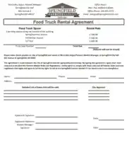 Free Download PDF Books, Food Truck Lease Agreement Template