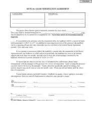 Free Download PDF Books, Mutual Lease Termination Agreement Template