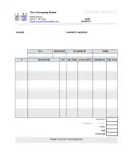 Rental Billing Statement With Instructions Template